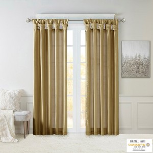 Grungis 50x120 Inch Twist Tab Lined Blackout Curtain for Living Room,Bedroom - 1 of 4