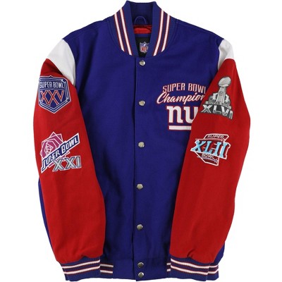 G-III Sports Mens New York Giants Varsity Jacket