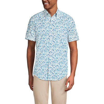 Lands' End Men's Short Sleeve Essential Lightweight Poplin