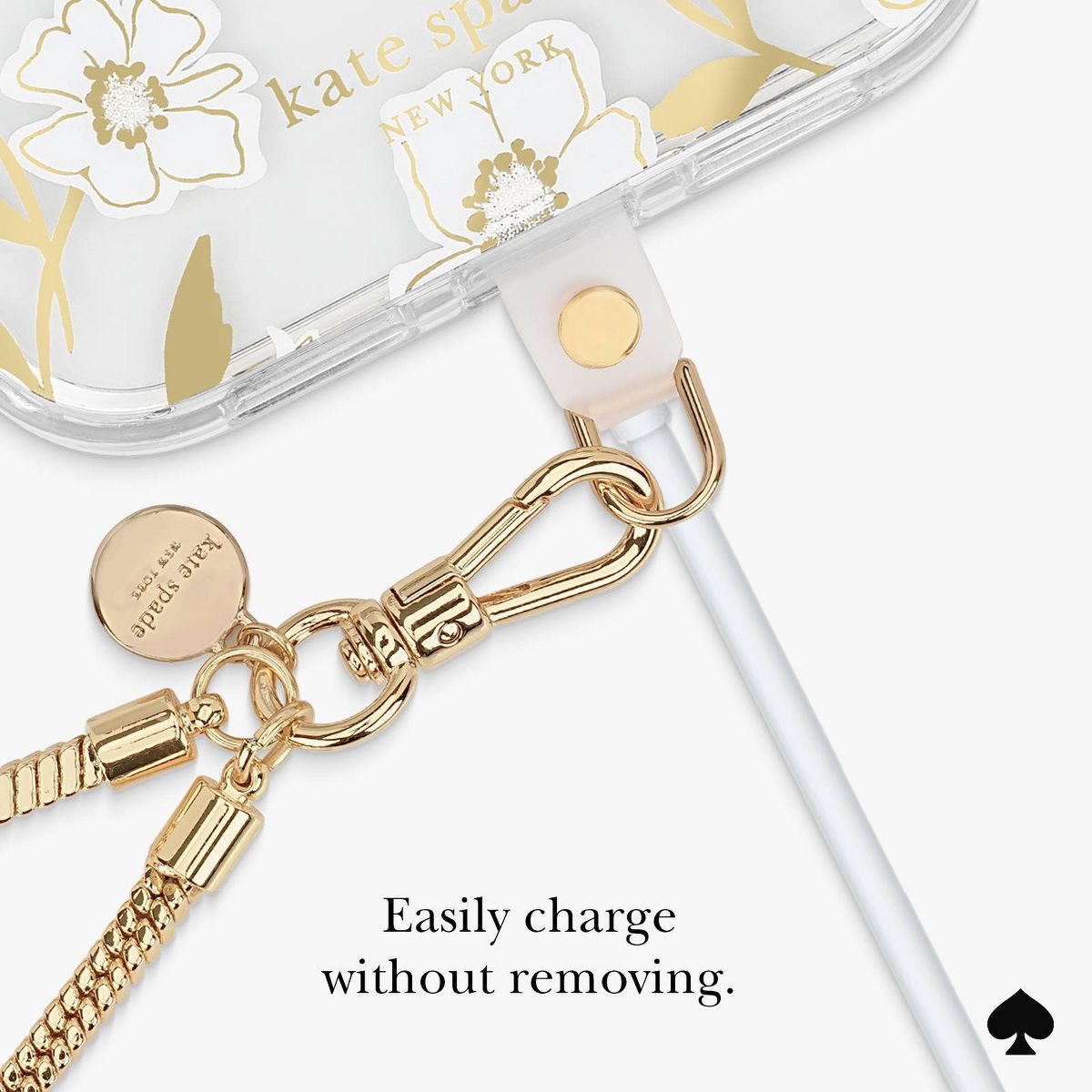 Kate Spade Anchor Card Phone Charm - thumbnail 5