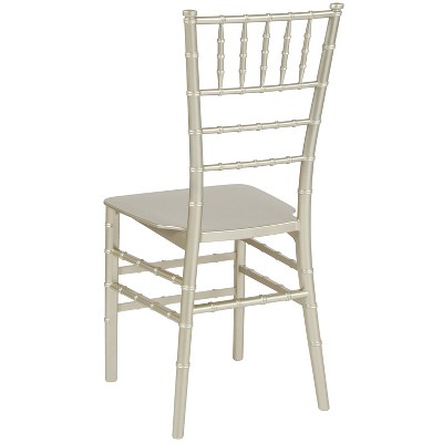 Champagne Silver Resin Stackable Chiavari Chair
