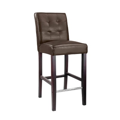 Counter and Barstool with Padded Back - CorLiving