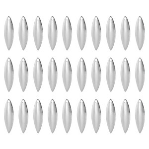 Unique Bargains Bright Finish DIY Willowleaf Bait Making Fishing Lure Blades 30 Pcs - 1 of 4