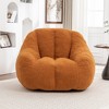 Lyngins Plush Faux Fur Bean Bag Chair, Lazy Chair with Tufted Soft Stuffed Filling, Ergonomic Accent Chair, Single Sofa Chair for Dorm/Apartment, - 2 of 4