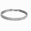 Hollywood Sensation White Gold and Cubic Zirconia Tennis Bracelet for Women - 3 of 4