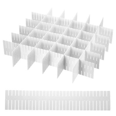 Unique Bargains Plastic Drawer Divider for Underwear Makeup Socks Desk Organizers and Holders 40 Pcs