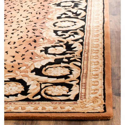 Handmade Black and Gold Wool Tufted 4' x 6' Rug