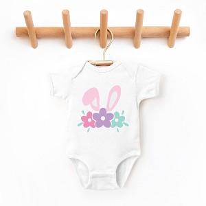 The Juniper Shop Bunny Ears With Flowers Baby Bodysuit - 1 of 2