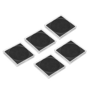 Unique Bargains Collection Supplies Coin Snap Holder with Foam Gasket 5 Pcs - 1 of 4