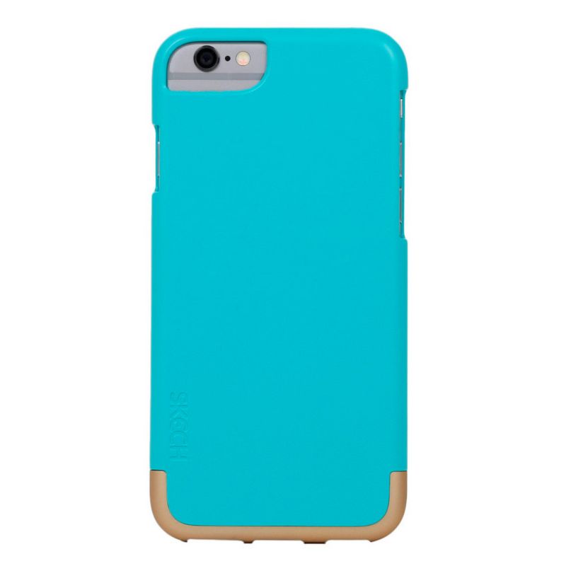 Skech Hard Rubber Mix Case for iPhone 6/6s - Aqua / Champagne, 1 of 2