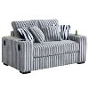 TiramisuBest 71" Plush Corduroy Loveseat Sofa with Square Storage Armrest & USB Port– Beige - 2 of 4