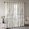 DSVIMOY Curtain Panels, Burnout Printed Curtain Panel for Living Room, Bedroom, Grey, 84"*50"*0.13" - 2 of 4