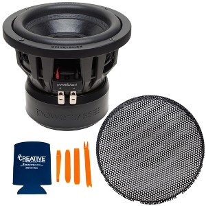 PowerBass 1 3XL-810D 3XL Series 8" Dual 1-Ohm Subwoofer and 1 SWX-8G 8" Subwoofer Grill for 3XL-810D, 3XL-820D - 1 of 4