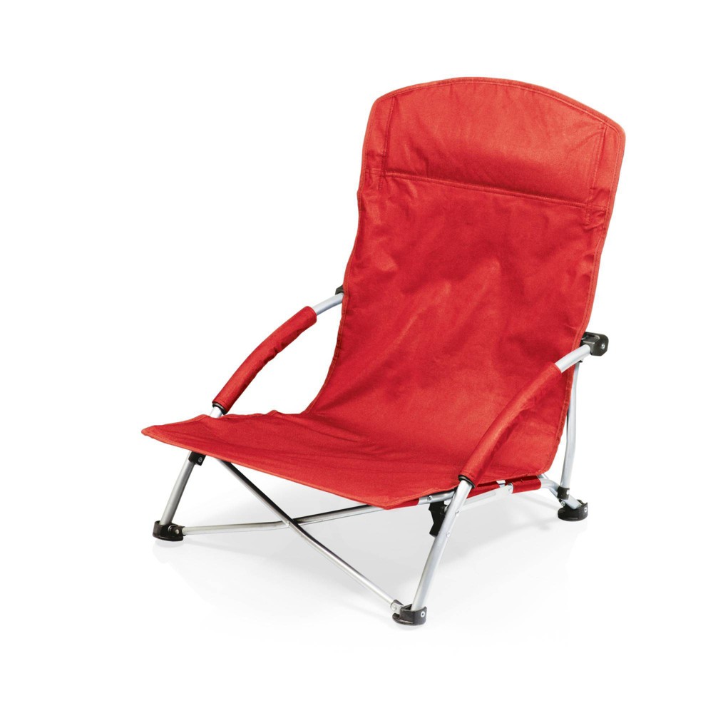 Photos - Garden Furniture Picnic Time Tranquility Beach Chair with Carrying Case - Red