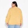 Women's Winnie Fleece Graphic Pullover Sweatshirt - Mustard Yellow - 3 of 3