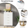 5-Drawer Dresser, Modern Wood Storage Chest of Drawers, for Living Room Bedroom - 4 of 4