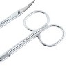 Unique Bargains Trimming Eyebrow Hair Curved Edge Scissors Silver Tone 2" x 2" 2 Pcs - 4 of 4