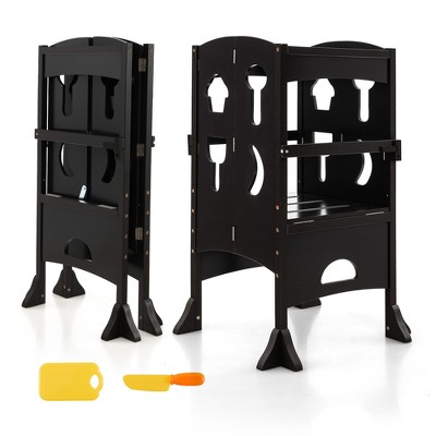 Jocauto Folding Step Stool - 2 Step Aluminum Ladder For Kitchen & Home Use