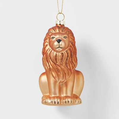 Glass Lion Christmas Tree Ornament - Wondershop™