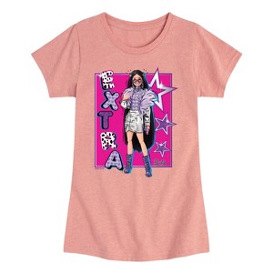 Girls' - Barbie - Extra Stars Fitted Short Sleeve Graphic T-Shirt - 1 of 4