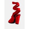 Mama Fav Lace Up Block Heel Women Mules - 2 of 4