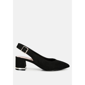 Top Job Micro Suede Slingback Sandals Women - 1 of 4