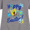 - SpongeBob SquarePants - Hoppy Easter Graphic Short Sleeve Fleece Dress - 2 of 4