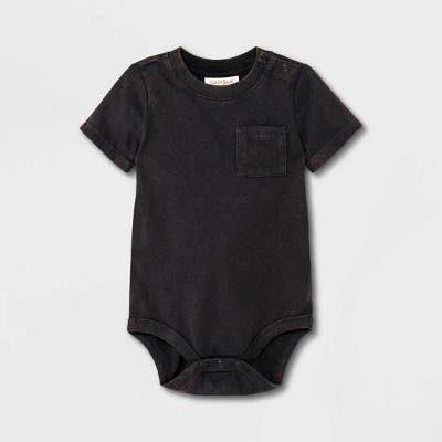 Baby T-Shirt Bodysuit - Cat & Jack™ Dark Gray Newborn