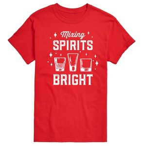 Men's - Instant Message - Christmas Mixing Spirits Bright Short Sleeve Graphic T-Shirt - 1 of 4
