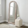 PexFix 21 in. W x 64 in. H Classic Arched Solid Wood Framed Leaning Mirror in Weathered White - 2 of 4