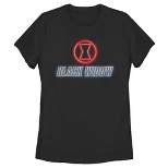 Women's Marvel Black Widow Neon Hourglass T-Shirt