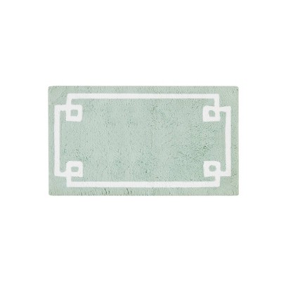 Geometric Cotton Tufted Bath Rug