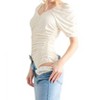 Women's Dollywood Ruched Detailed Jersey Bodysuit - And The Why - 3 of 4