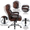 Flash Furniture HERCULES Series Big & Tall 500 lb. Rated LeatherSoft Executive Swivel Ergonomic Office Chair with Height Adjustable Headrest - 3 of 4