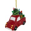 Northlight Lighted Truck with Christmas Tree Ceramic Ornament - 3.75" - Red and Green - 4 of 4