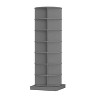 TIRAMISUBEST new 360 gray rotating shoe cabinet with 7 layers can accommodate up to 28 Paris shoes - Gray Mobile File Cabinet - 4 of 4
