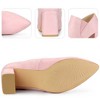 Perphy Women's Pointed Toe Chunky Heels Ankle Booties - 2 of 3