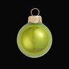 Northlight Pearl Finished Glass Christmas Ball Ornaments - 3.25" (80mm) - Kiwi Green - 8ct - 3 of 4