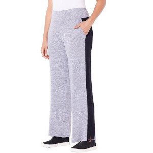 Catherines Women's Plus Size Impossibly Soft Wide Leg Pant - 1 of 4