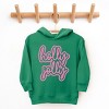 Holly Jolly Outline Puff - Toddler Hoodie - 3 of 4