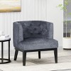 GDFStudio Evans Contemporary Fabric Tufted Accent Chair - 2 of 4