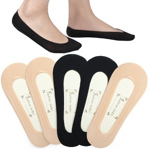 LotFancy 5 Pairs No Show Socks for Women Female, Hidden Low Cut Liner Socks, US Women Size 6-8.5 - 1 of 4