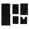 Home Weavers Bell Flower Collection 100% Cotton Tufted Bathroom Rug Set, Non-Slip Latex Bath Rug Set - 2 of 4