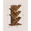 5 - Tier Tree Bookshelf - Space - Saving Corner Shelf. Ideal for Holding Books, CDs, Games in Bedroom, Living Room, or Home Office - 4 of 4