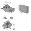 Oversized Modern Modular Sofa, Sofa with DIY Combination Design, Tufted Sofa with Chenille Cushion and Pillows with Foam Filling-Coolbibila - 4 of 4