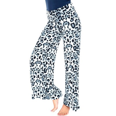 Women's Printed Palazzo Pants - White Mark