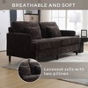 2-Seat Upholstered Loveseat Sofa Modern Couch for Living Room - 4 of 4