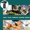 Itopfox 15-Piece Silicone Kitchen Utensil Set with Stainless Steel Handles, Non-Stick Cooking Tools for Baking, Stirring, Serving - Black - 4 of 4