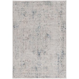 Antique Patina ANP650 Machine Made Loomed Area Rug - Grey/Blue - 5'-3" X 7'-7" - Safavieh - 1 of 4