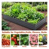 VisioGear Raised Garden Bed, Outdoor Planter Boxes for Vegetables, Raised Beds for Growing Flowers Herbs Succulents, Black, 94.3"*47.2"*13.4" - 4 of 4